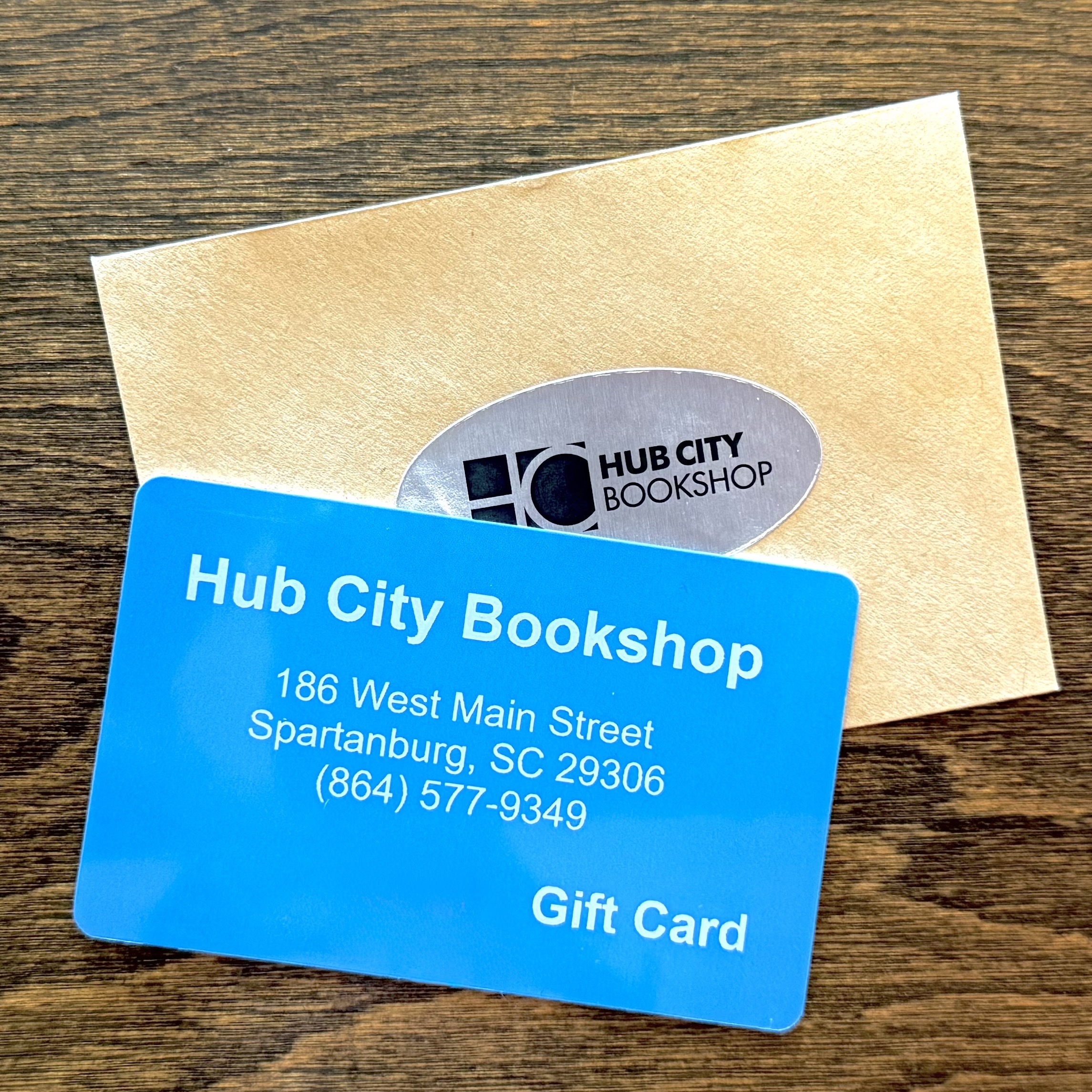 Hub City Bookshop Gift Card - $50