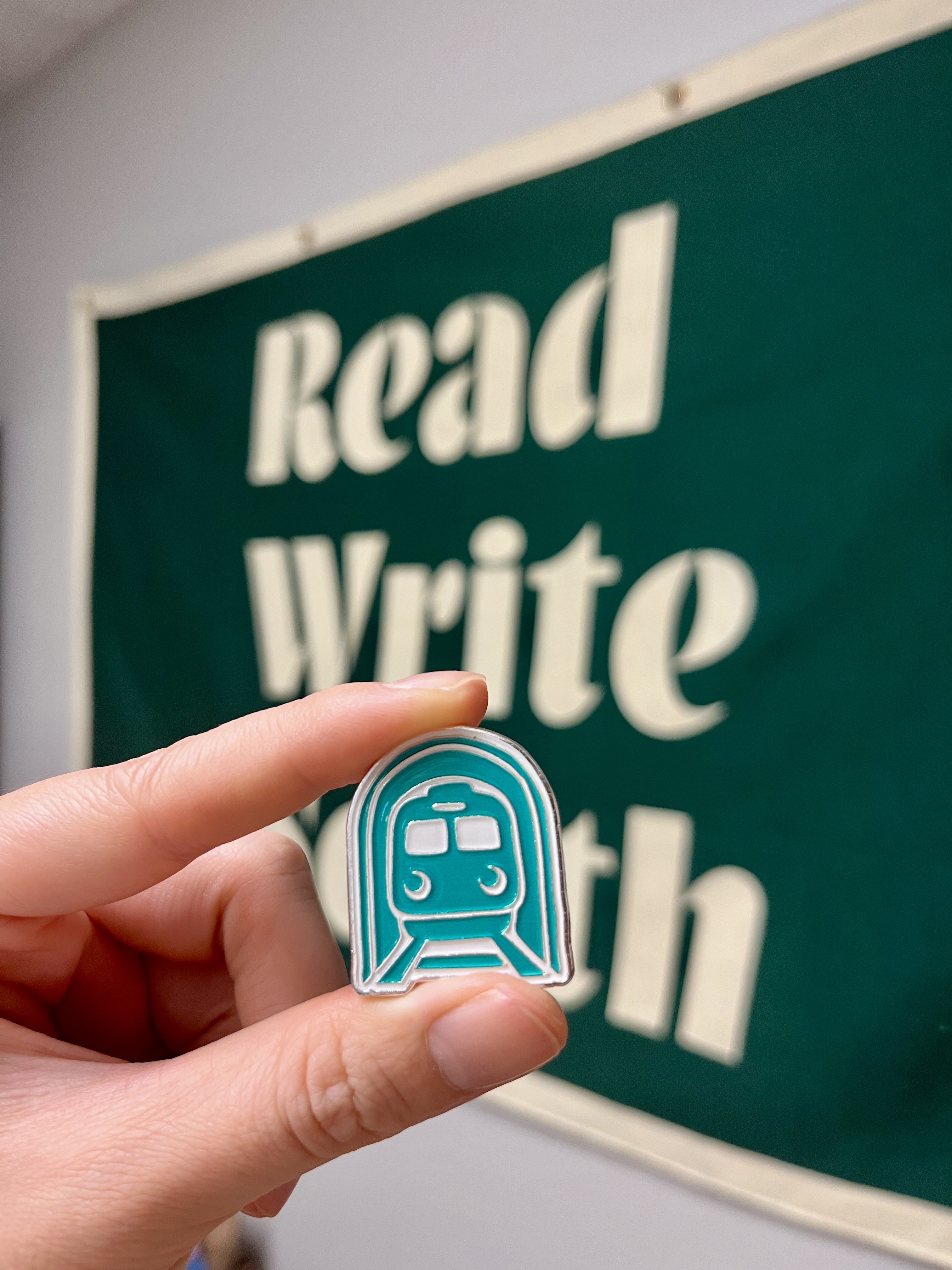 Hub City Enamel Pin