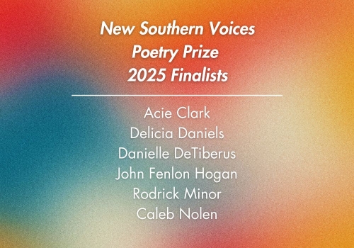 2025 New Southern Voices Poetry Prize Finalists