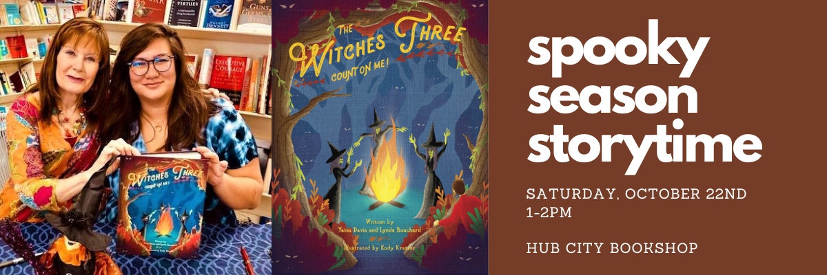 Saturday Spooky Season Storytime, featuring "The Witches Three Count on Me"